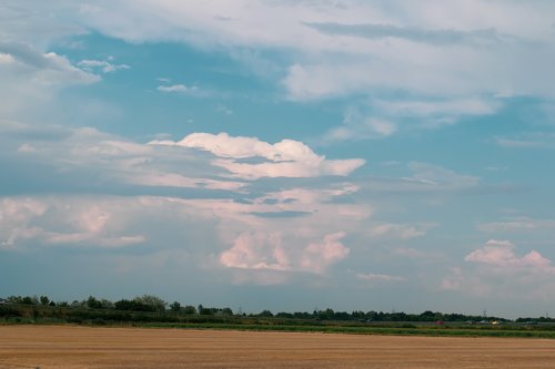 Kraštovaizdis,  Pobūdį,  Dangus,  Mėlyna,  Debesis,  Laukas,  Vasara,  Žalias,  Debesuota,  Horizontas