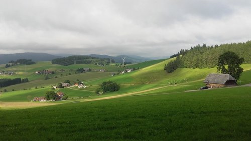 Kraštovaizdis,  Meadow,  Kalnai,  Pobūdį,  Žalias,  Poilsio,  Laukas,  Medis,  Vaizdingas,  Dangus