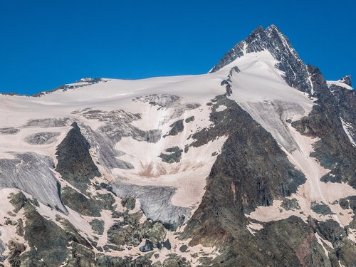 Kraštovaizdis,  Kalnai,  Alpine,  Großglockner 3798 M,  Austrija