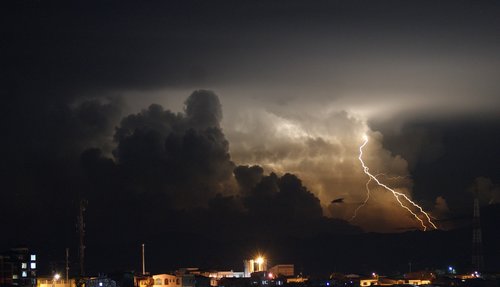 Kraštovaizdis,  Naktis,  Spinduliai,  Thunder,  Armėnija