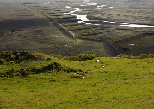 Kraštovaizdis, Iceland, Gamta, Skaftafell, Vatnajokul Nacionalinis Parkas