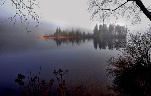 Kraštovaizdis, Ežeras, Vanduo, Medžiai, Apmąstymai, Gamta, Dangus, Québec