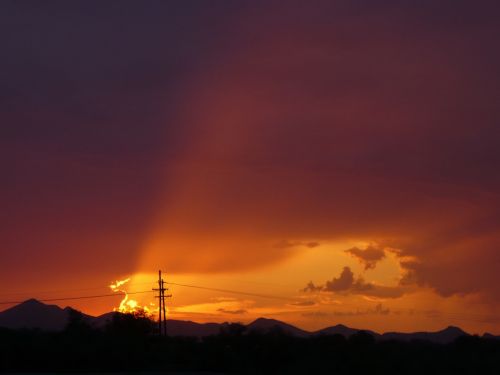Kraštovaizdis, Saulėlydis, Dykuma, Arizona