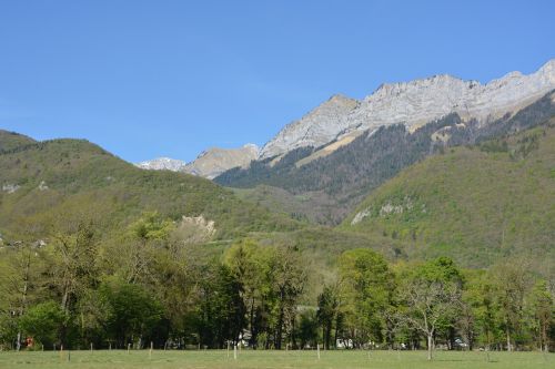 Kraštovaizdžio Kalnas, Haute Savoie, Annecy, Mėlynas Dangus, Pavasaris, Kraštovaizdis, Gamta, Turizmas, Alpės, Kalnuotas, Ramus, Panoraminis, Pagrįstas, Žygiai