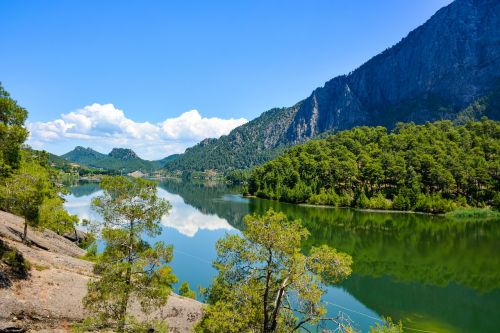 Kraštovaizdžio Gamta, Ežeras, Turkija, Atspindys, Miškas, Kraštovaizdis