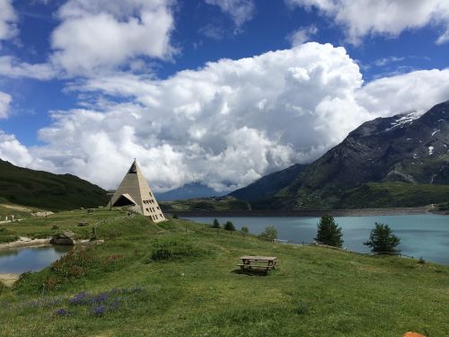 Lanslebourg, Mont Cenis, Ežeras, Vaizdas, Alpės