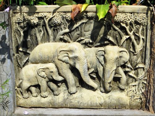 Laosas, Vang Vieng, Akmuo, Drambliai, Skulptūra, Liaudies Menas, Dekoratyvinis