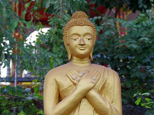 Laosas, Luang Prabang, Buda, Šventykla, Religija, Budizmas, Ramybė