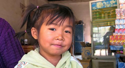 Laosas, Xayaboury, Vaikas, Vaikai, Mergaitė, Laosiečių, Asija, Mielas