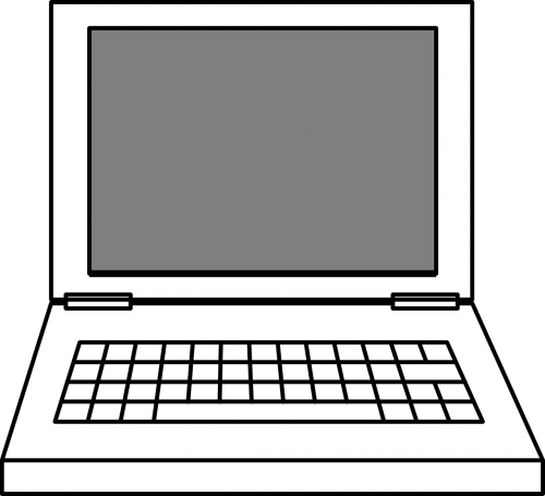 Nešiojamas Kompiuteris, Nešiojamojo Kompiuterio, Kompiuteris, Nemokama Vektorinė Grafika