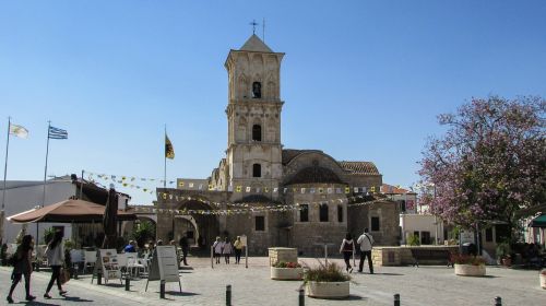 Larnaka, Miestas, Katedra, Ayios Lazaros, Kvadratas, Senovės, Ortodoksas, Paminklas, Istorinis, Orientyras