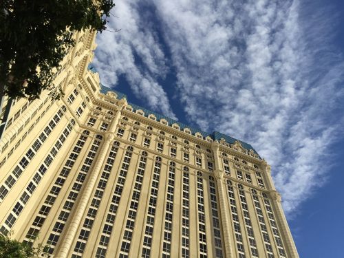 Las Vegas Juostelė, Viešbutis, Pastatas, Dangus, Perspektyva, Architektūra, Geltona, Nevada, Usa