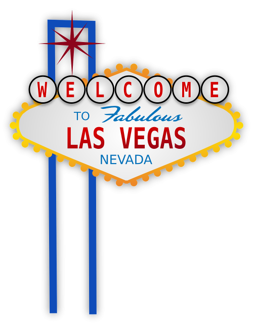 Las Vegasas, Ženklas, Usa, Amerikietis, Kazino, Azartiniai Lošimai, Žaidimai, Nevada, Nemokama Vektorinė Grafika