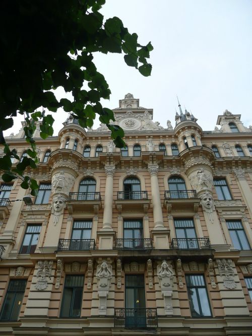 Latvia, Riga, Art Nouveau
