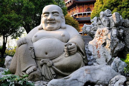Juoki Buda, Statula, Kinija, Religija