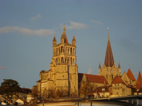 Lausanne, Katedra, Bažnyčia, Šveicarija, Varpinė