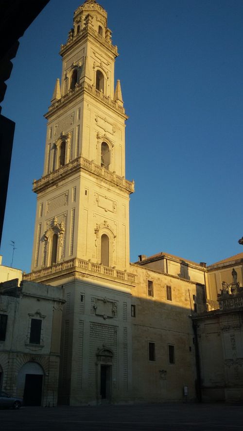 Lecce, Bell, Piazza Duomo, Istorinis Centras, Apulija, Salento, Architektūra, Italija
