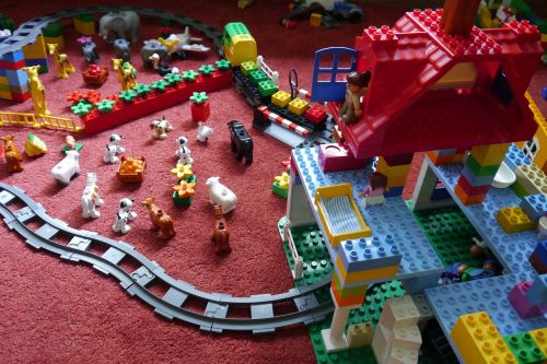 Lego, Vaikų Kambarys, Atrodė, Žaisti, Traukinys, Butas