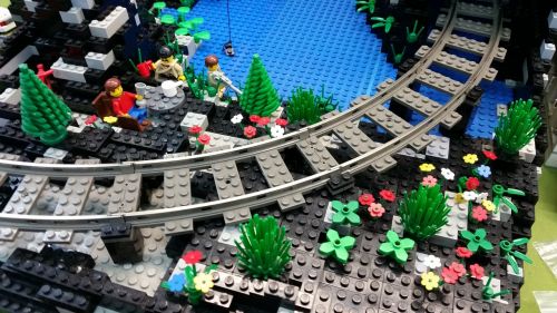 Lego, Traukinys, Žaislai, Vyrai, Plastmasinis, Gėlės, Vaikai