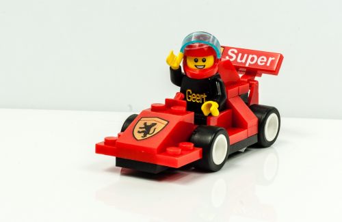 Lego, Figūra, Lenktynės, Pilotas, Šalmas, Geert, Blokas, F1, Automobilis