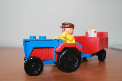 Lego, Žaislai, Traktorius, Žaisti