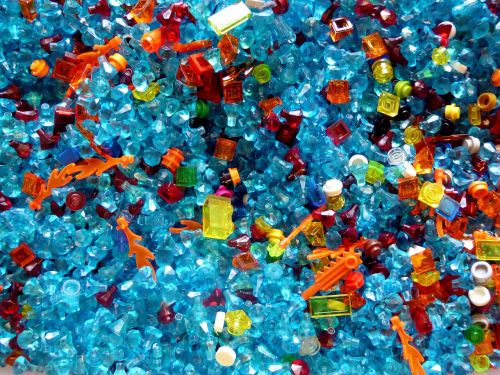 Lego Blokai, Spalvinga, Plastmasinis, Mėlynas, Surinkti, Žaislai, Netvarkos Moduliai