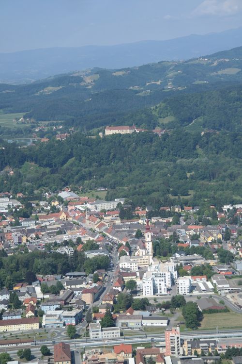 Leibnitz, Seggauberg, Styria, Oro Vaizdas, Hauptplatz, Bažnyčia