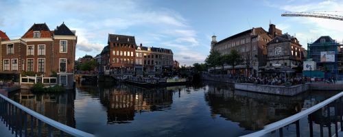 Leiden, Nyderlandai, Kanalas, Miestas