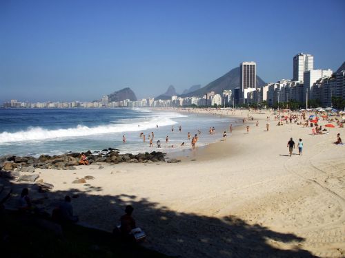 Leme,  Ipanema,  Rio & Nbsp,  De & Nbsp,  Janeiro,  Brazilija,  Leme Paplūdimys