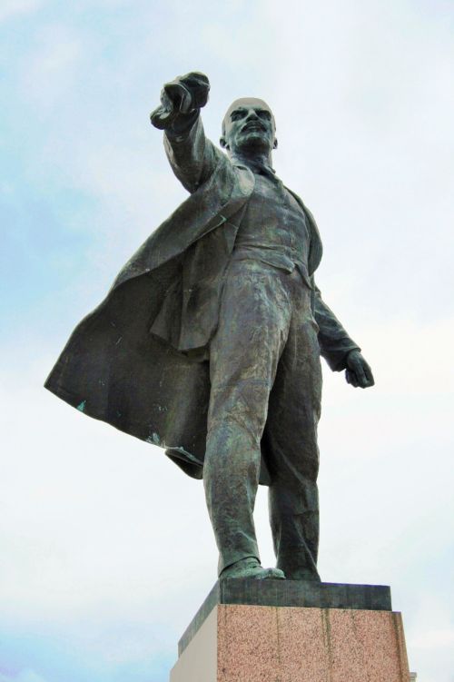 Statula,  Didelis,  Figūra,  Patinas,  Leninas,  Lenino Statula