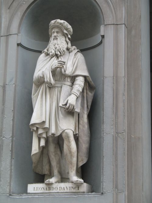 Leonardo,  Davinčis,  Statula,  Leonardo Da Vinci Statula