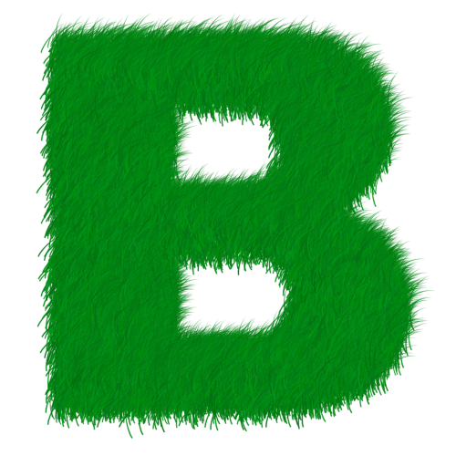 Raidė B, Laiškas, B, Abėcėlė, Žalias, Žolė, Prato, Gamta, Energijos Taupymas, Echo, Ekologiškas