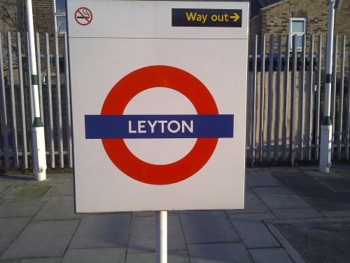 Centrinis,  Linija,  Po Žeme,  Leyton,  Londonas,  Vamzdis,  Metro,  Geležinkelis,  Stotis,  Leyton Londono Požeminis Ženklas