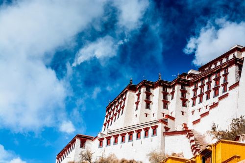 Lhasa, Potalos Rūmai, Dangus, Pastatas