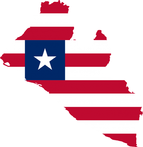 Liberia, Vėliava, Žemėlapis, Geografija, Kontūrai, Afrika, Šalis, Tauta, Sienos, Svg, Figūra, Nemokama Vektorinė Grafika