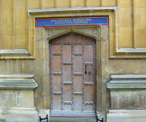 Biblioteka, Viduramžių, Oxford, Senas, Biblioteka Bodleiana, Durys, Žinios