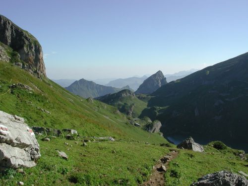 Lidernenhuette, Alpių, Šveicarija, Kalnai, Takas, Kelias, Vienas Takas
