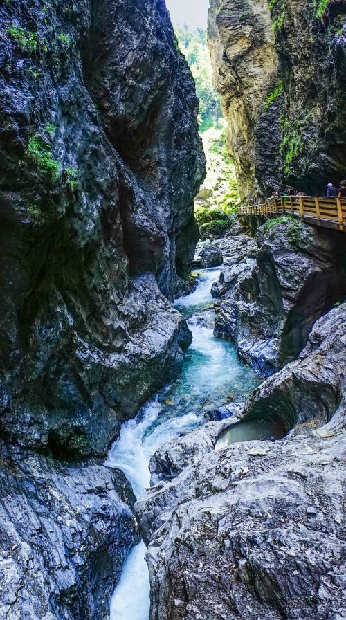 Liechtensteinklamm, Gorge, Austria, Vanduo, Akmenys, Gamta, Kraštovaizdis
