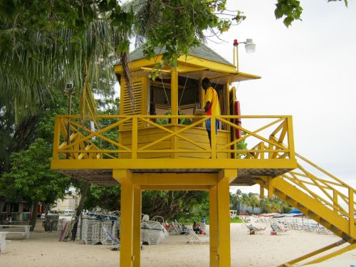 Gelbėtojų Bokštas, Barbados, Papludimys, Gelbėtojas