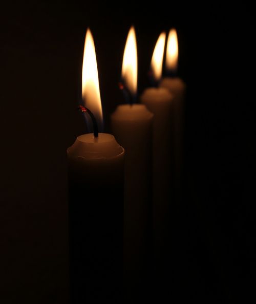 Šviesa, Kalėdos, Žvakės, Žvakių Vaškas, Žemas, Ketvirtasis Advento Sekmadienis, Keturi