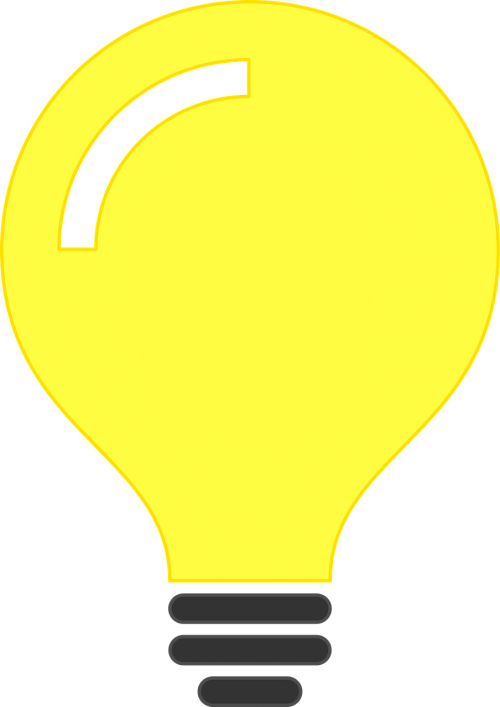 Lemputė, Šviesa, Lemputė, Idėja, Inovacijos, Tirpalas, Elektra, Šviesus, Energija, Simbolis, Piktograma, Lemputės Piktograma, Išradimas, Kūrybingas, Kūrybiškumas, Technologija, Piešimas, Nemokama Vektorinė Grafika