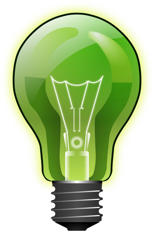 Lemputė, Žalioji Energija, Elektrinė Šviesa, Elektra, Lemputė, Šviesa, Lempa, Elektros Lemputė, Energija, Galia, Nemokama Vektorinė Grafika