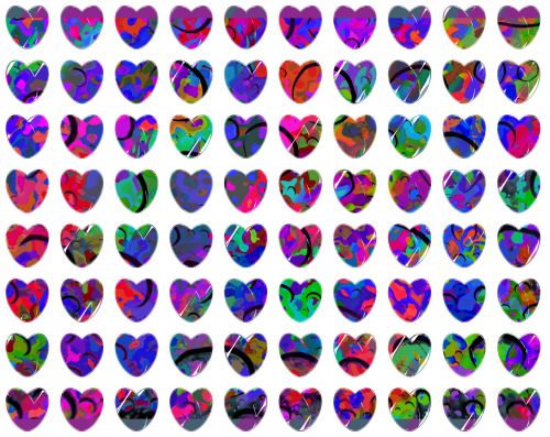Fonas,  Tapetai,  Širdis,  Širdis,  Meilė,  Romantika,  Romantiškas,  Valentino Diena & Nbsp,  Spalvinga,  Spalvos,  Balta,  Rožė,  Mažas,  Šviesos Širdis