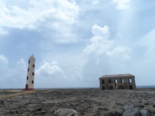 Švyturys, Bonaire, Apleistas Namas, Sala, Kranto