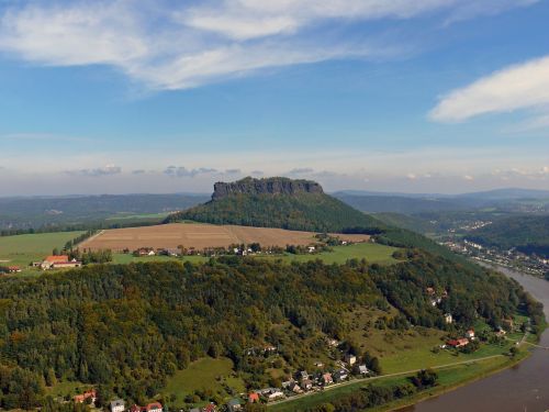 Liilio Akmuo, Saksonijos Šveicarija, Elbe Smiltainio Kalnai, Rokas, Elbe, Dangus, Perspektyva