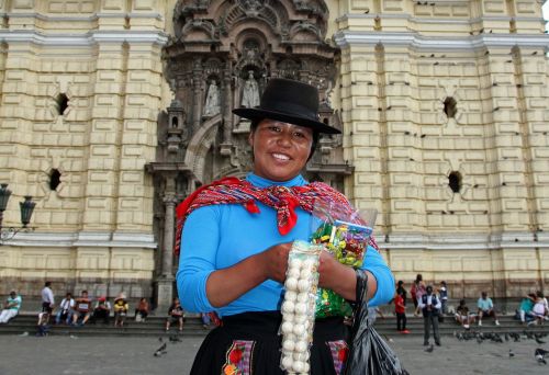 Lima, Peru, Moteris, Kelionė, Turistinis, Plaza, Turizmas, Kolonijinis, Žmonės, Ispanų, Lotynų, Katedra, Peru