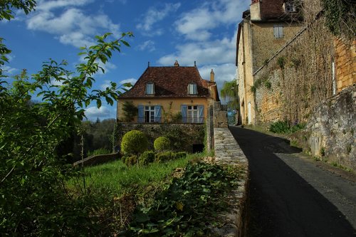 Limeuil,  Dordogne,  Périgord,  Prancūzija,  Namas,  Aquitaine,  Senas Kaimas,  Kraštovaizdis