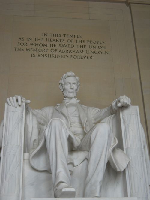 Lincoln, Vašingtonas, Statula, Paminklas, Sėdi