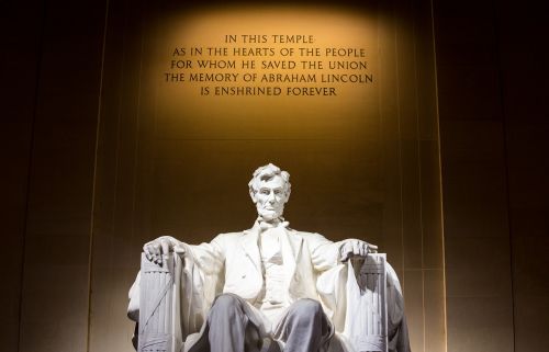 Lincoln Memorialas, Vašingtonas, Abraham Lincoln, Patriotinis, Orientyras