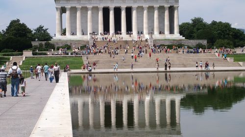 Lincoln Memorialas, Vašingtonas, Vyriausybės Buveinė, Usa, Amerikietis